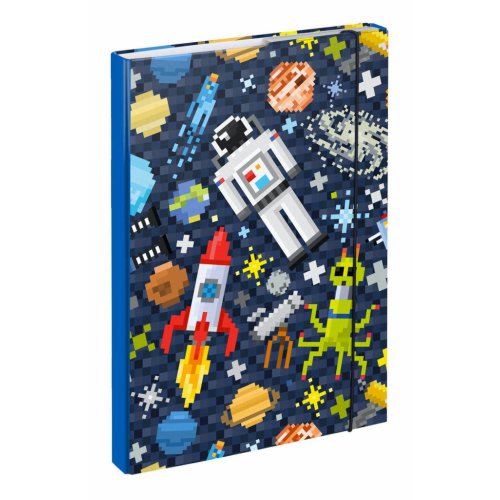 Školní set BAAGL 5 Shelly Space Game: aktovka, penál, sáček, desky, box - obrázek