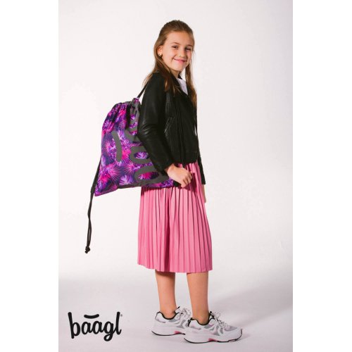 BAAGL SET 3 Skate Violet: batoh, penál a sáček - obrázek