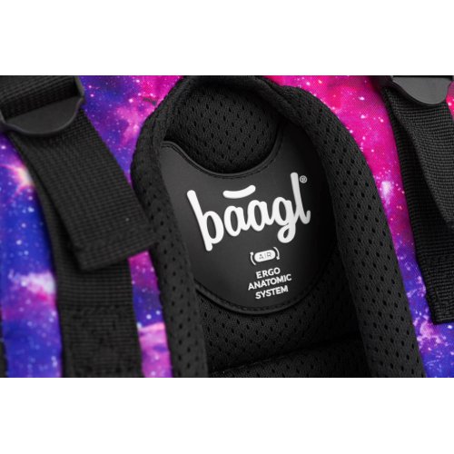 Školní set BAAGL 3 Galaxy: batoh, penál, sáček - obrázek