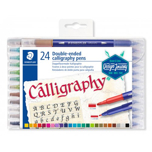 Kaligrafický marker STAEDTLER Calligraph Duo 24 barev
