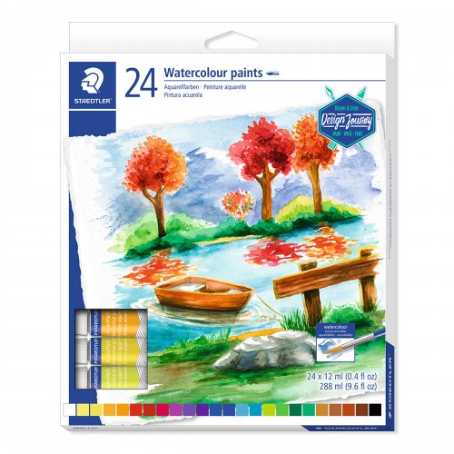 Temperové barvy STAEDTLER Design Journey 24 barev 12ml