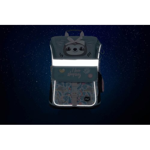 Školní set Zippy Lenochod - aktovka, penál, sáček, desky, box - obrázek
