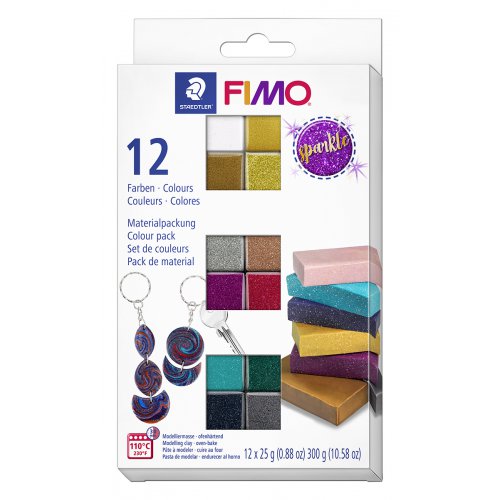 FIMO Efekt SPARKLE sada 12 barev 25 g