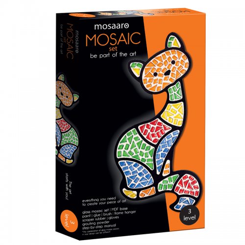 Mozaika sada - Kočka