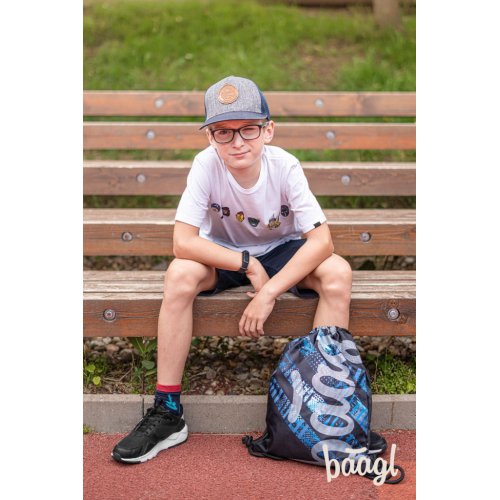 BAAGL SET 3 Skate Struktury: batoh, penál, sáček - obrázek