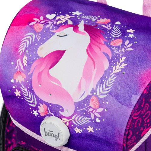 BAAGL SET 5 Ergo Kůň: aktovka, penál, sáček, desky, box - obrázek