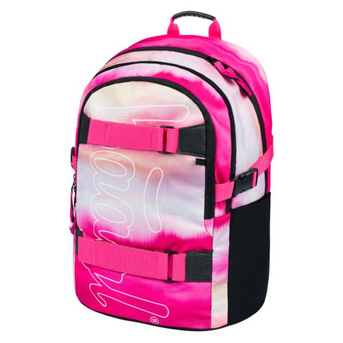BAAGL Školní batoh Skate Pink Stripes - obrázek