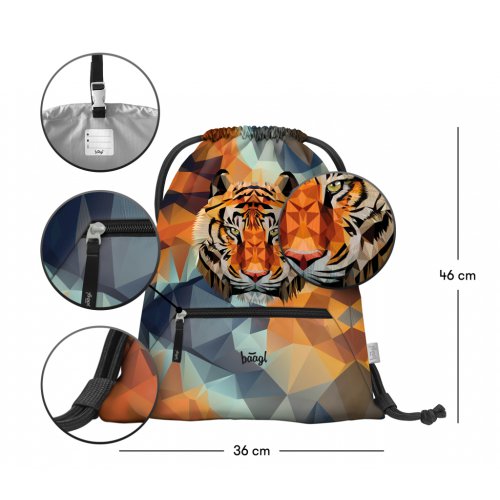 Školní sáček Tiger BAAGL - obrázek