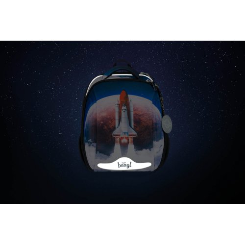 Školní set BAAGL 3 Shelly Space Shuttle: aktovka, penál, sáček - obrázek