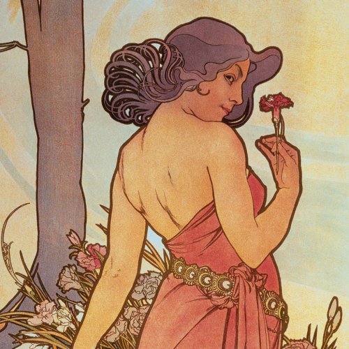 Poznámkový kalendář ALFONS MUCHA 2024, 30 × 30 cm - obrázek