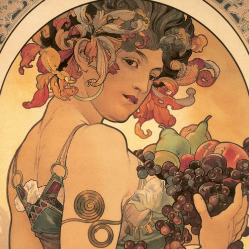 Poznámkový kalendář ALFONS MUCHA 2024, 30 × 30 cm - obrázek