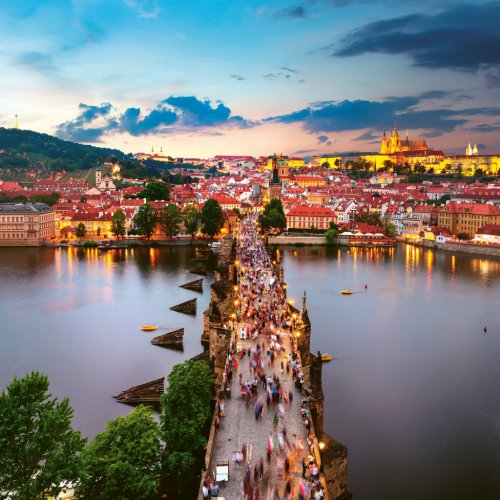 Poznámkový kalendář PRAHA 2024, 30 × 30 cm - obrázek