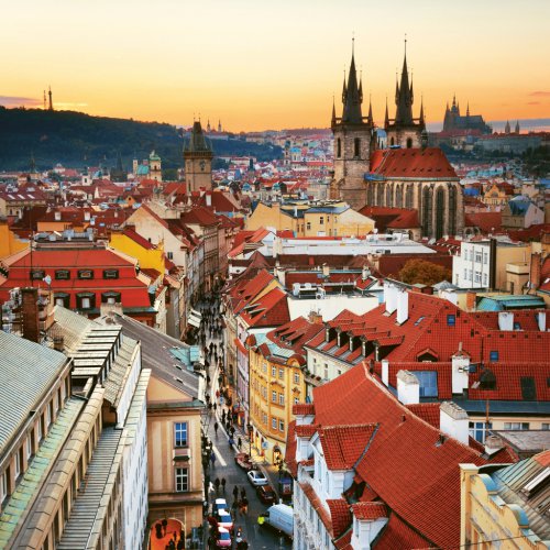 Poznámkový kalendář PRAHA 2024, 30 × 30 cm - obrázek