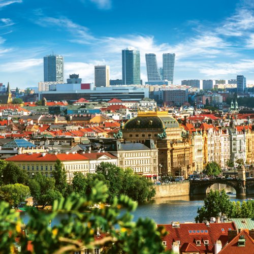 Poznámkový kalendář PRAHA 2024, 30 × 30 cm - obrázek