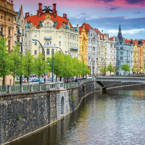 Poznámkový kalendář PRAHA 2024, 30 × 30 cm - obrázek