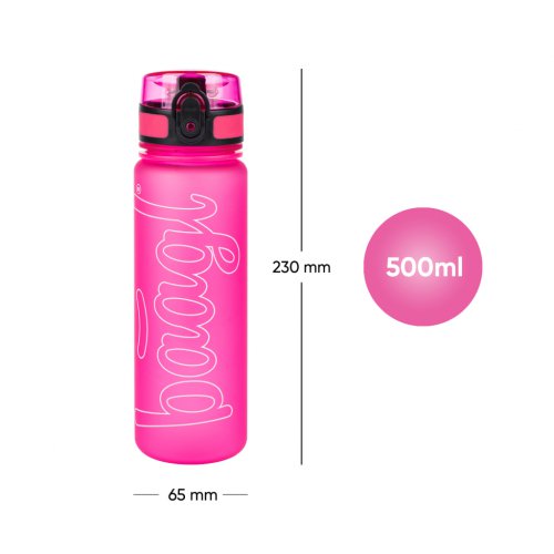 BAAGL Tritanová láhev na pití Logo - růžová - obrázek