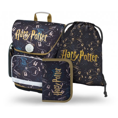 Školní set Ergo Harry Potter Pobertův plánek - aktovka, penál, sáček