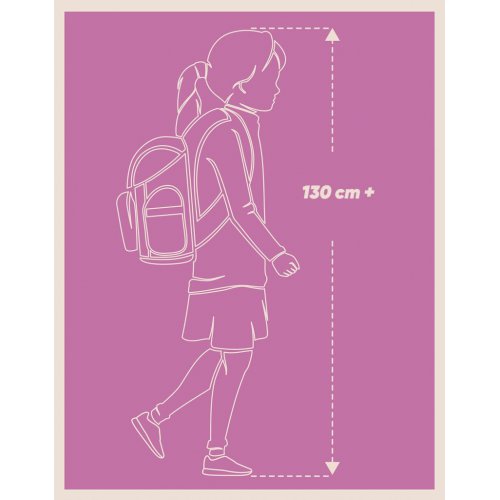 Školní set BAAGL 3 Skate Pink Stripes: batoh, penál, sáček - obrázek
