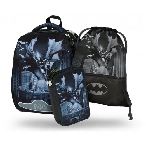 Školní set Shelly Batman Dark City - aktovka, penál, sáček