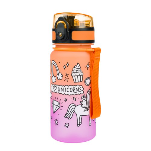Tritanová láhev na pití Gradient Jednorožec 350 ml
