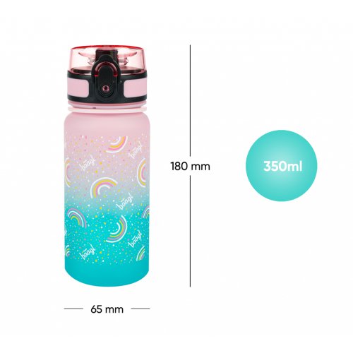 Tritanová láhev na pití Gradient Duha 350 ml - obrázek