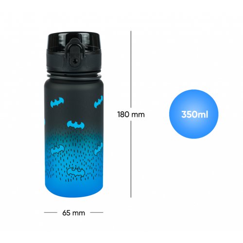 BAAGL Tritanová láhev na pití Gradient Batman Blue 350 ml - obrázek