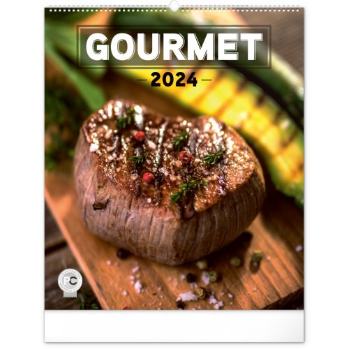 Nástěnný kalendář Gourmet 2024, 48 × 56 cm