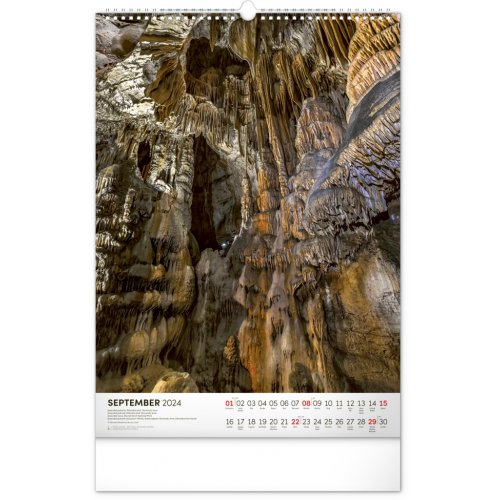 Nástenný kalendár Národné parky Slovenska 2024, 33 × 46 cm - obrázek