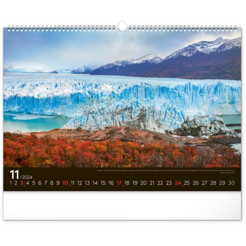 Nástěnný kalendář Krajiny 2024, 48 × 33 cm - obrázek