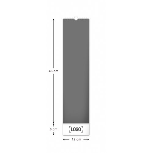 Nástěnný kalendář Květiny – Kvety 2024, 12 × 48 cm - obrázek