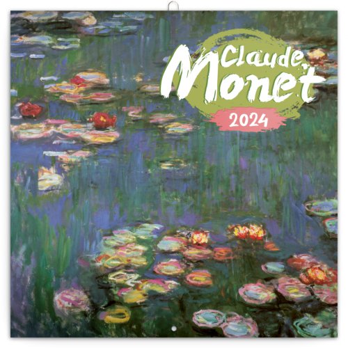 Poznámkový kalendář Claude Monet 2024, 30 × 30 cm