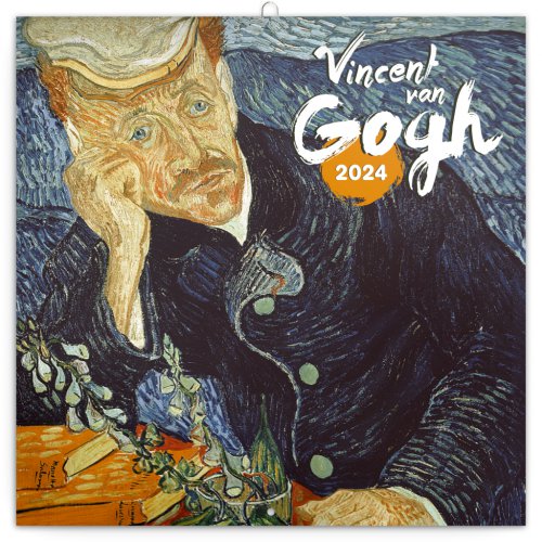 Poznámkový kalendář Vincent van Gogh 2024, 30 × 30 cm