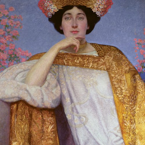 Poznámkový kalendář Gustav Klimt 2024, 30 × 30 cm - obrázek