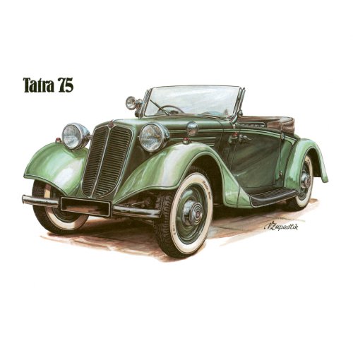 Poznámkový kalendář Classic Cars – Václav Zapadlík, 2024, 30 × 30 cm - obrázek