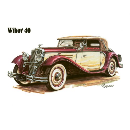 Poznámkový kalendář Classic Cars – Václav Zapadlík, 2024, 30 × 30 cm - obrázek