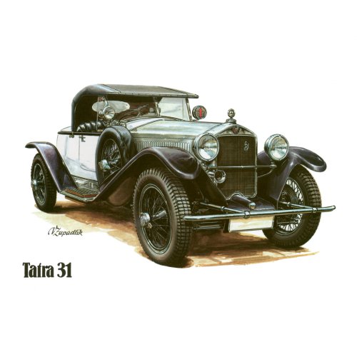 Poznámkový kalendář Classic Cars – Václav Zapadlík, 2024, 30 × 30 cm - obrázek