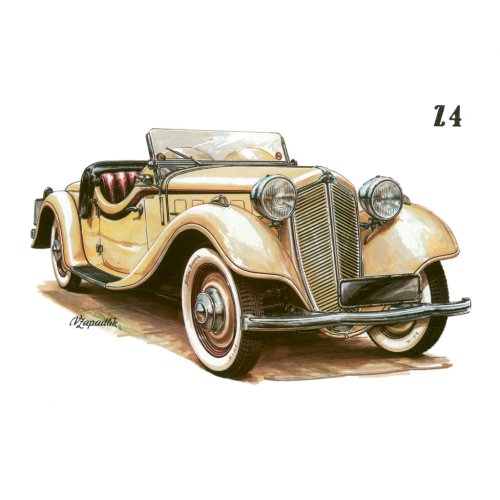 Poznámkový kalendář Classic Cars – Václav Zapadlík, 2024, 30 × 30 cm - obrázek