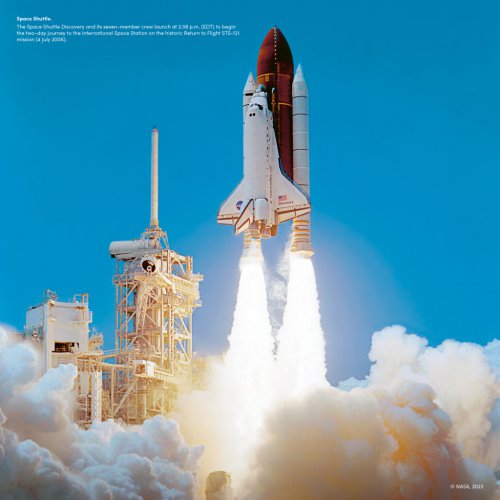 Poznámkový kalendář NASA 2024, 30 × 30 cm - obrázek