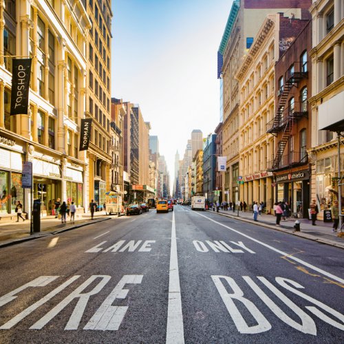 Poznámkový kalendář New York 2024, 30 × 30 cm - obrázek