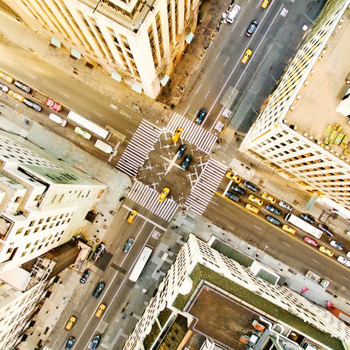 Poznámkový kalendář New York 2024, 30 × 30 cm - obrázek