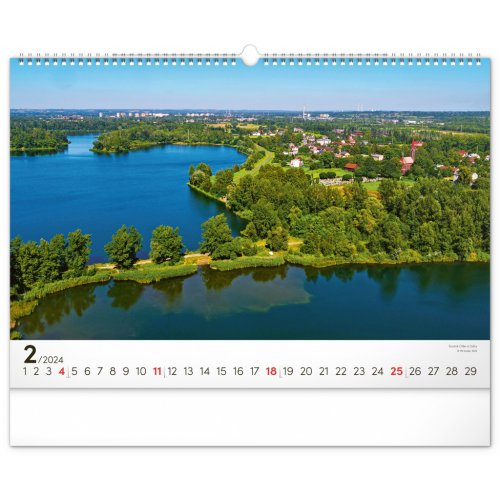 Nástěnný kalendář Panoramata Česka 2024, 48 × 33 cm - obrázek