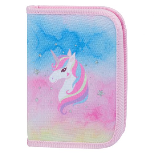 Školní set BAAGL 3 Airy Rainbow Unicorn: aktovka, penál, sáček - obrázek