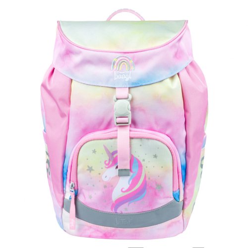 Školní set BAAGL 3 Airy Rainbow Unicorn: aktovka, penál, sáček - obrázek