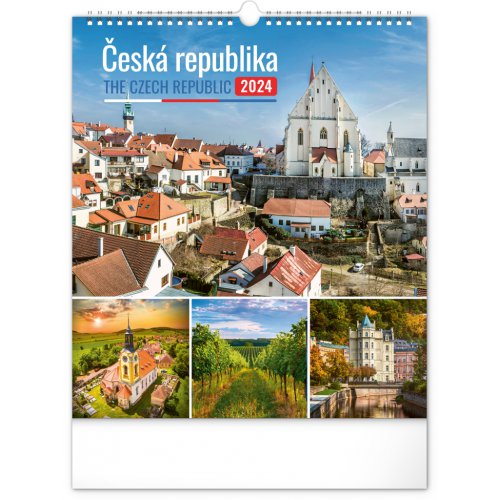 Nástěnný kalendář Česká republika 2024, 30 × 34 cm