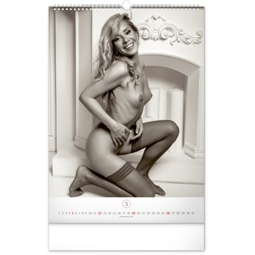 Nástěnný kalendář Romantic Girls – Martin Šebesta 2024, 33 × 46 cm - obrázek