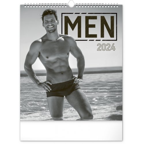 Nástěnný kalendář Men 2024, 30 × 34 cm