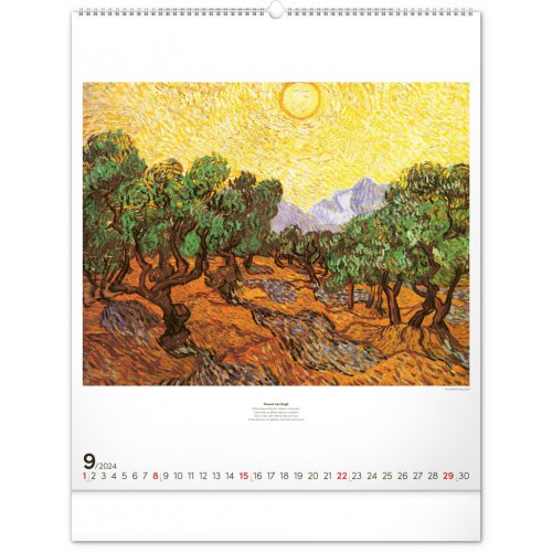 Nástěnný kalendář Impresionismus 2024, 48 × 56 cm - obrázek