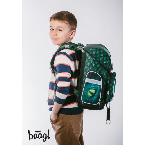 BAAGL SET 5 Ergo Drak: aktovka, penál, sáček, desky, box - obrázek