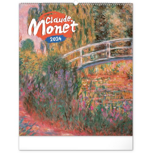 Nástěnný kalendář Claude Monet 2024, 48 × 56 cm