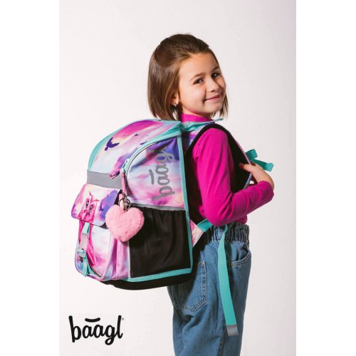 Školní set BAAGL 3 Zippy Sova: aktovka, penál, sáček - obrázek